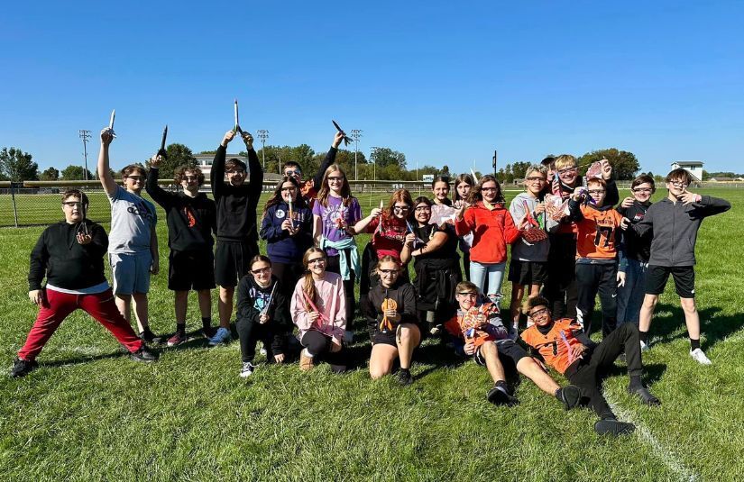 WMS students - rocket launch day